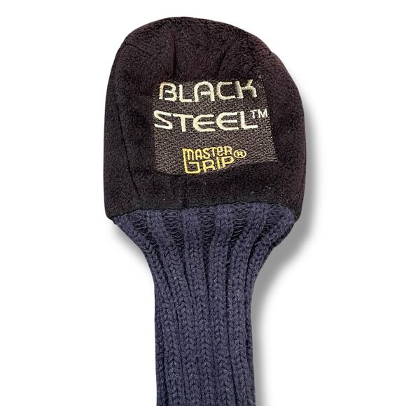 Master Grip Black Steel 7 Head Cover Wood Knit Fairway Sock Golf Club Driver - Picture 11 of 13
